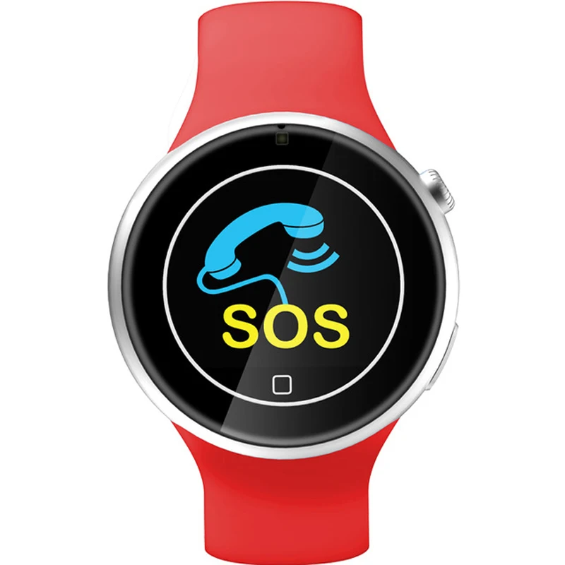 

Smartwatch HD Screen Aiwatch Support SIM Card phone call UV Monito Smartphone Ladies Silicone Wristwatch For IOS Android Red