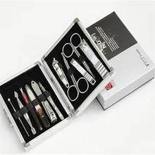11 в 1 маникюрный набор профессиональные nail clipper палец плоскогубцы Когтерез Комплект для ухода за ногтями Набор для педикюра уха забрать Утилита инструментальная сталь