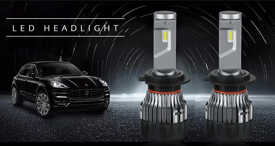 LED Car Headlight 12V 6500K White 60W 12000Lm Light Bulbs For Cars For Kia Magentis Optima Rio Rondo Sedona Sephia Sorento Forte (1)