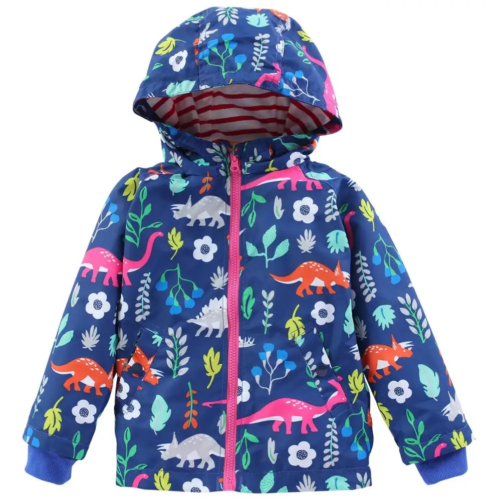 

Jackets For Girls Coats Spring Kids Waterproof Raincoat Jacket Children Clothes Flowers Autumn Coats Girls Outerwear Windbreaker