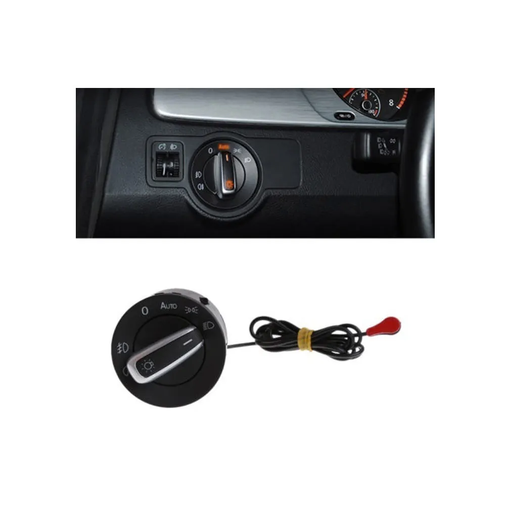 Автомобильный светильник переключатель хромовый с головой светильник переключатель Сенсор Управление для Passat B6 Jetta Golf MK5 OEM 5ND 941 431B