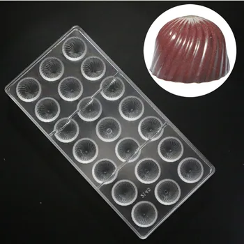 

Grainrain Screw Thread DIY Candy Chocolate Molds Clear Plastic Pudding Mould Pastry Tools