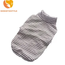 Рубашка для собак, хлопчатобумажная трикотажная рубашка с высоким гофрированным воротником, весенняя и осенняя приталенная рубашка для чихуахуа, Тедди, DOGGYZSTYLE