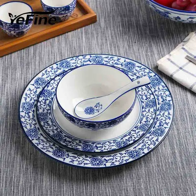Blue And White Porcelain Dinnerware & China New Design Porcelain