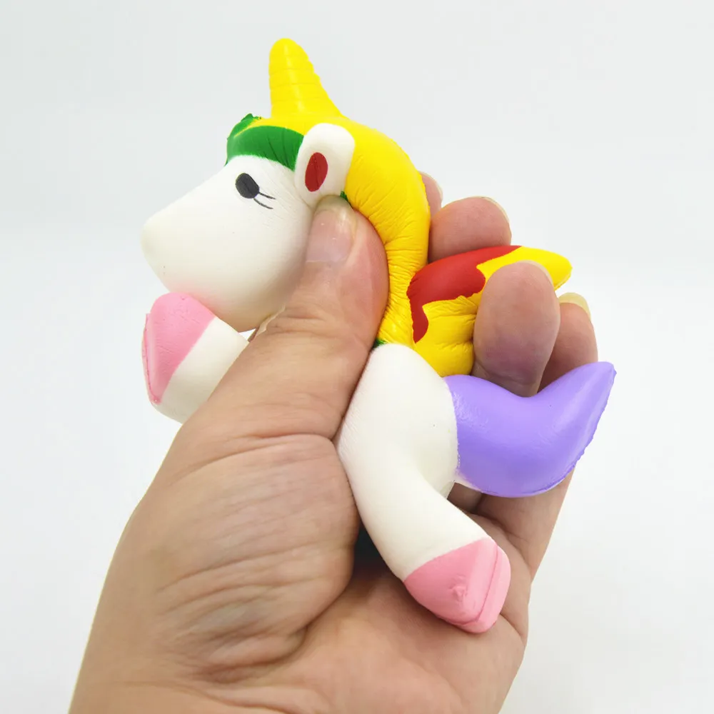 

2pcs Big New Slow Rising Squishy Unicorn Horse Kawaii Cute Cell Phone Straps Pendant Bread Cake Cream Scented Kids Toy Gift