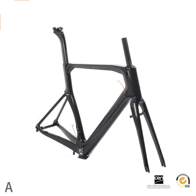 SOBATO use taiwan made carbon road bike frame Aero Glossy road bicycle frameset RAE 45/48/50/52