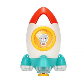 

Baby Bath Water Rocket Toys Kids Children Bath Tub Rocket Water Fun Toy Toddlers Baby Shower Bath Toy Rotating Water Spray
