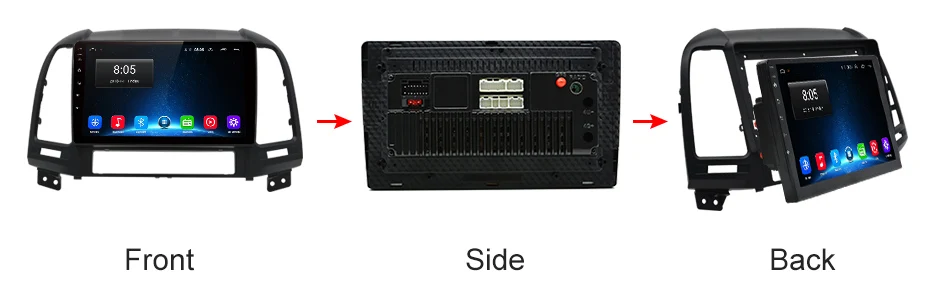 Perfect AWESAFE for Hyundai Santa Fe 2006-2012 Car Radio Multimedia video player GPS No 2din 2 din Android 8.1 2G+32G 21