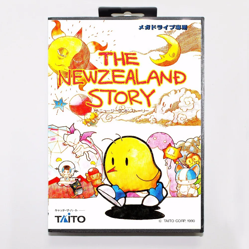 New Zealand Story Game Cartridge 16 bit MD Game Card With Retail Box