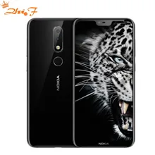 Nokia X6 2018 smart phone Android one 3060mAh 16.0MP 3 Camera Dual Sim LTE Fingerprint 5.8 inch Octa Core Smart Mobile Phone