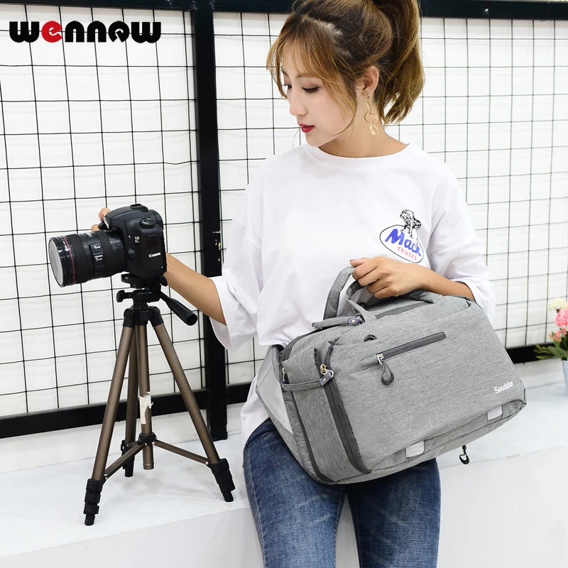 

wennew DSLR bag Camera Bag Fashion Shoulder Sling Backpack Lens Case for Nikon COOLPIX P900s B700 B500 P900 Z7 Z6 D7500 D7200