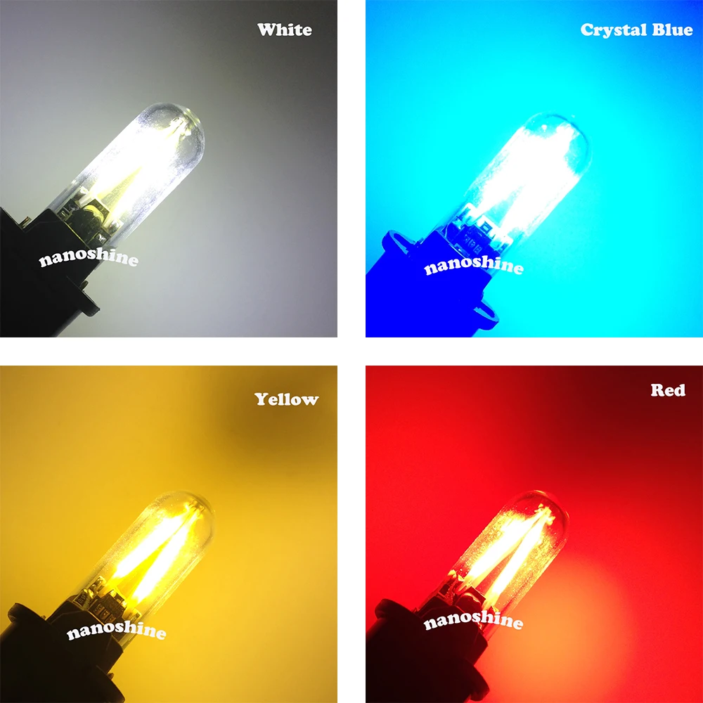 4 шт. новейший t10 w5w Светодиодная лампа накаливания cob стекло автомобиля светильник автомобилей Авто лампы 12V авто-Стайлинг для лада
