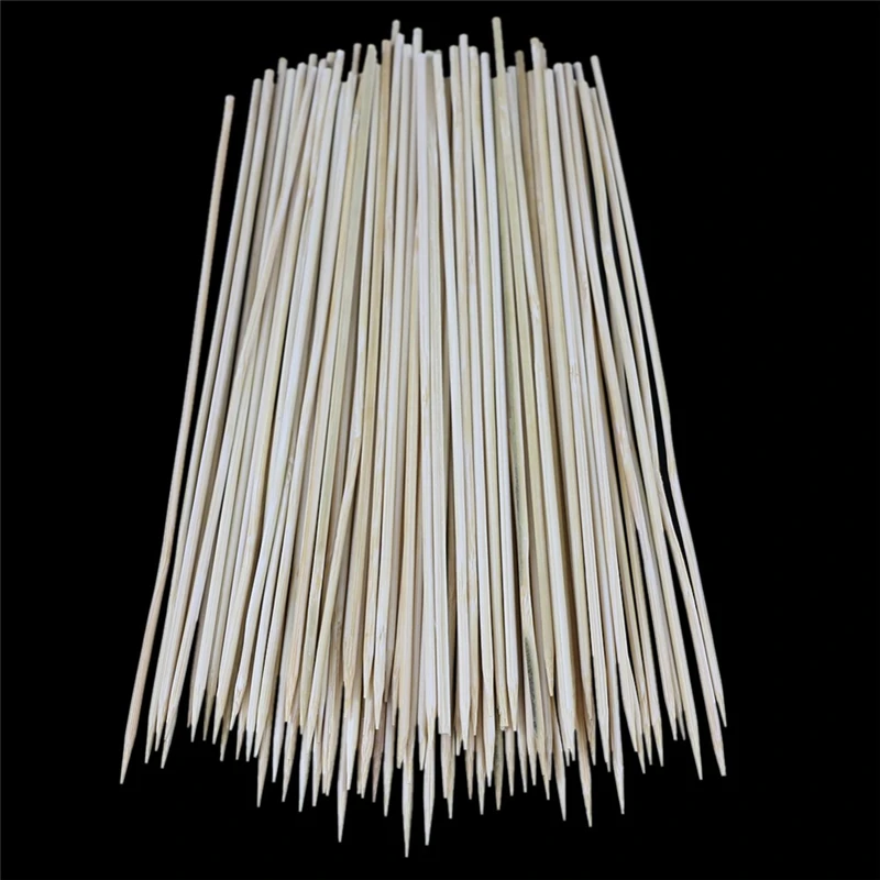 1 упаковка принадлежности для барбекю бамбуковые шампуры для гриля Shish Kabob Деревянные Палочки Барбекю Инструменты для барбекю