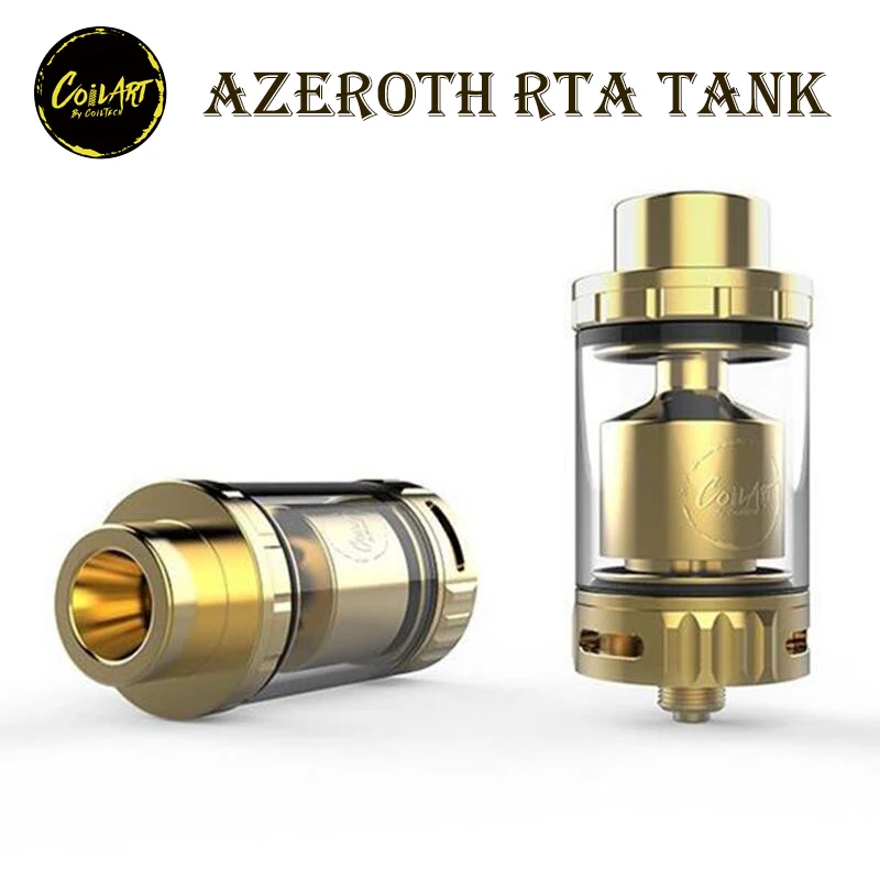 Оригинальный coilart Азерот RTA triple катушки двухслойные 24 мм 4.5 мл coilart Азерот RTA танк распылитель Электронная cigarrate