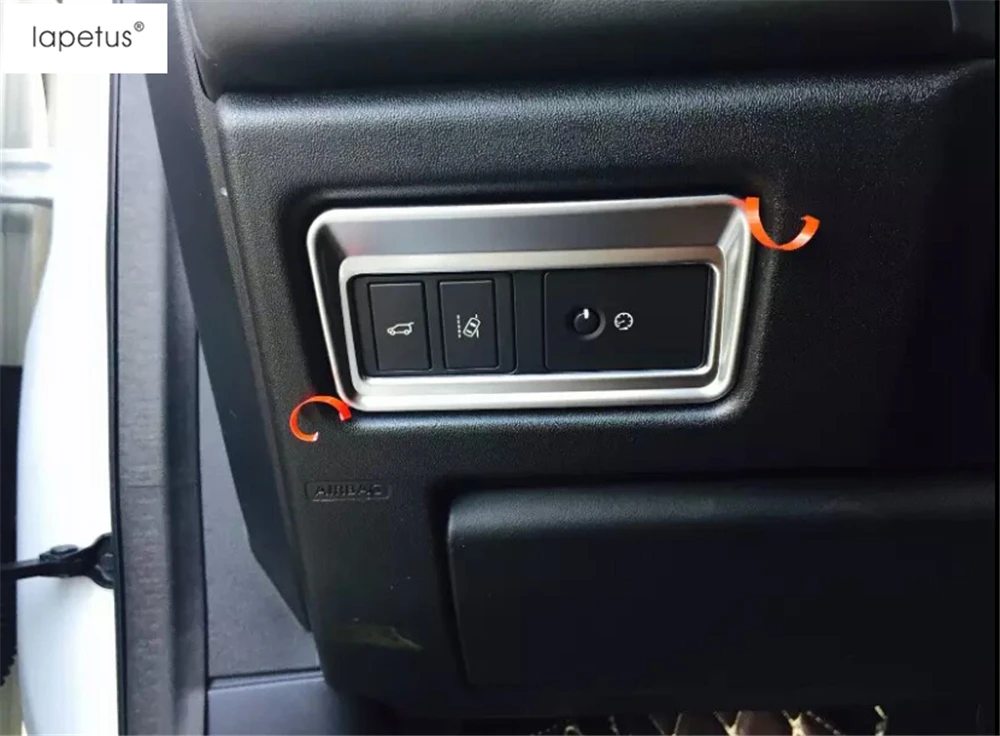 

Lapetus Accessories For Land Rover Discovery Sport 2015 - 2019 Rear Trunk Switch Button Control Molding Cover Kit Trim