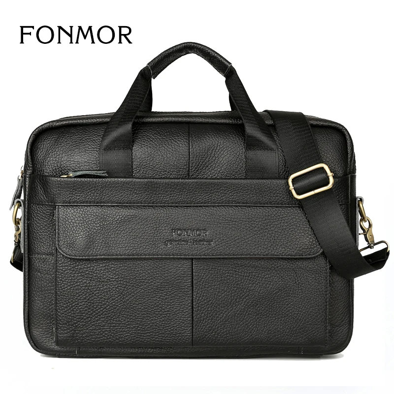

FONMOR Spring And Summer Multi-Purpose Large Capacity Casual Zipper Men Wild Leather Bag Messenger Bag Shoulder Bag Briefcase