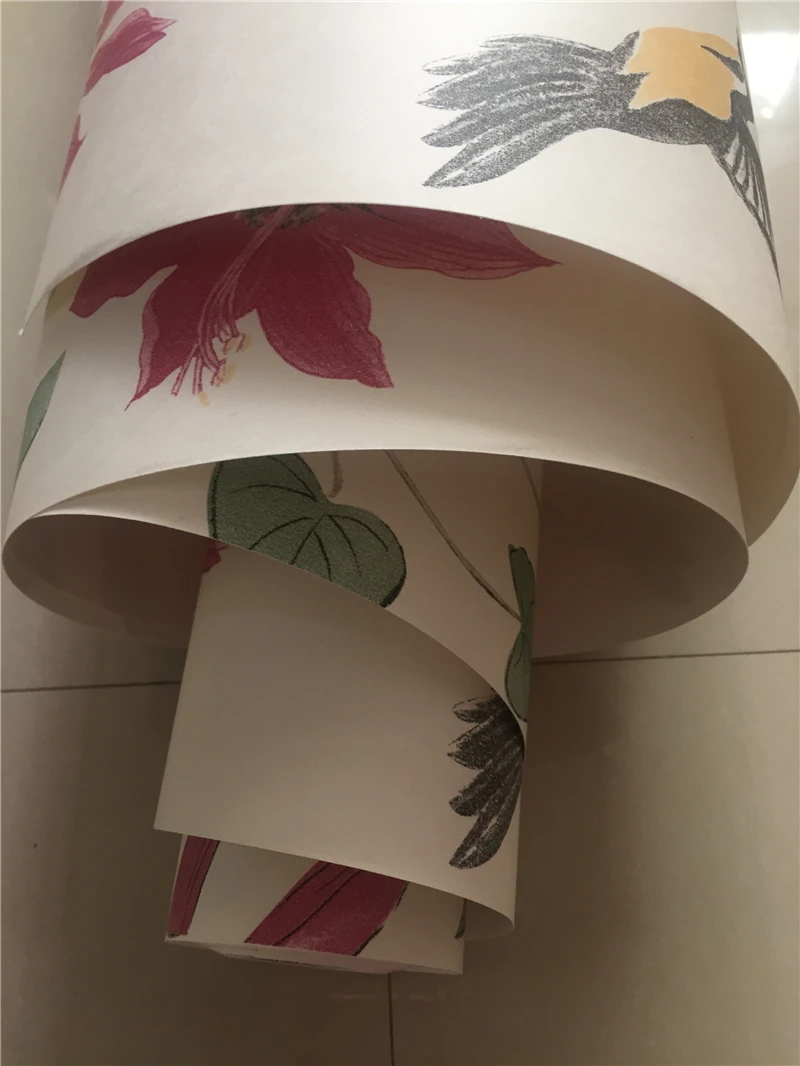 Beibehang壁紙アメリカン農村新鮮と庭の鳥の花の壁紙papelデparedeホーム装飾壁紙 Wallpaper American Wallpaper For Wallsflower Wallpaper Aliexpress