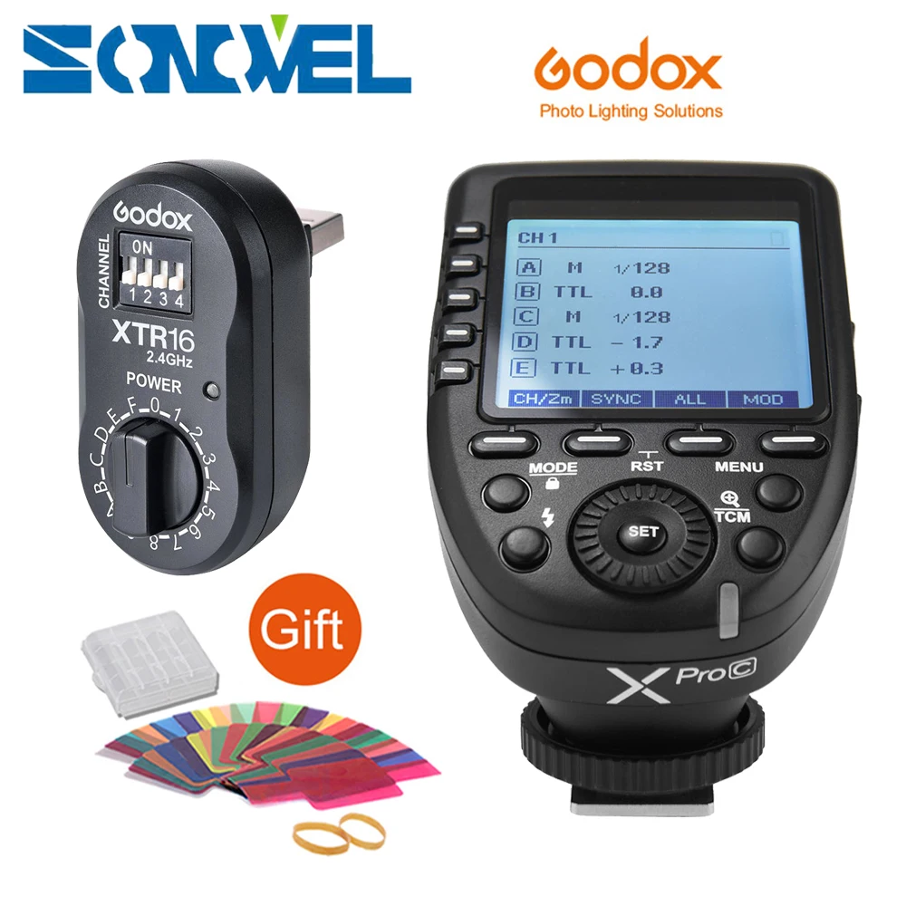 Вспышка Godox XPro C с триггером передатчиком беспроводная система X 2 4G HSS +