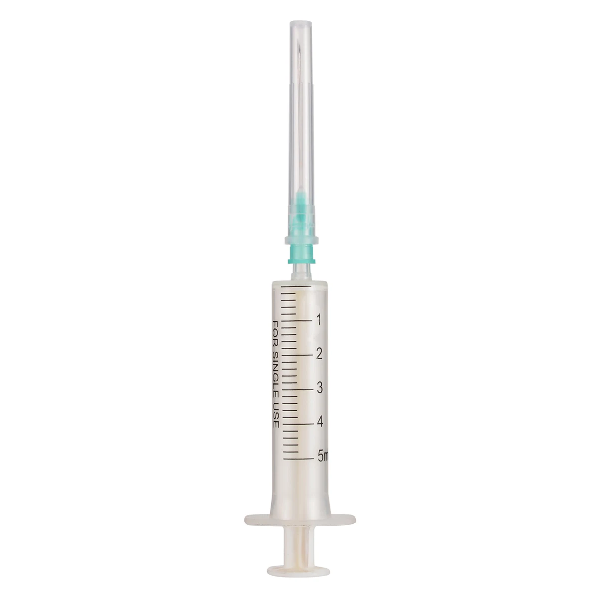 Mayitr 5 Set 5ml Measuring Syringe Plastic Syringe Disposable Plastic Syringes & 21G Needle & Red Cap For Measuring