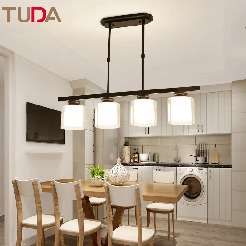 Светодиодная люстра TUDA из кованого железа E27 110 В 220 В|Подвесные светильники| |