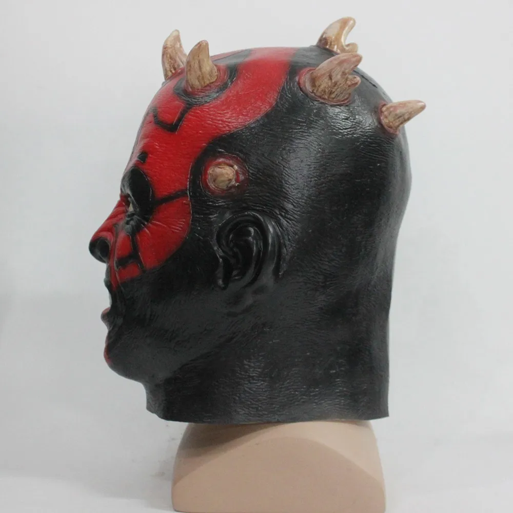 Latex Darth Maul Mask Star Wars Costume Halloween Mask Party Mask Cosplay2
