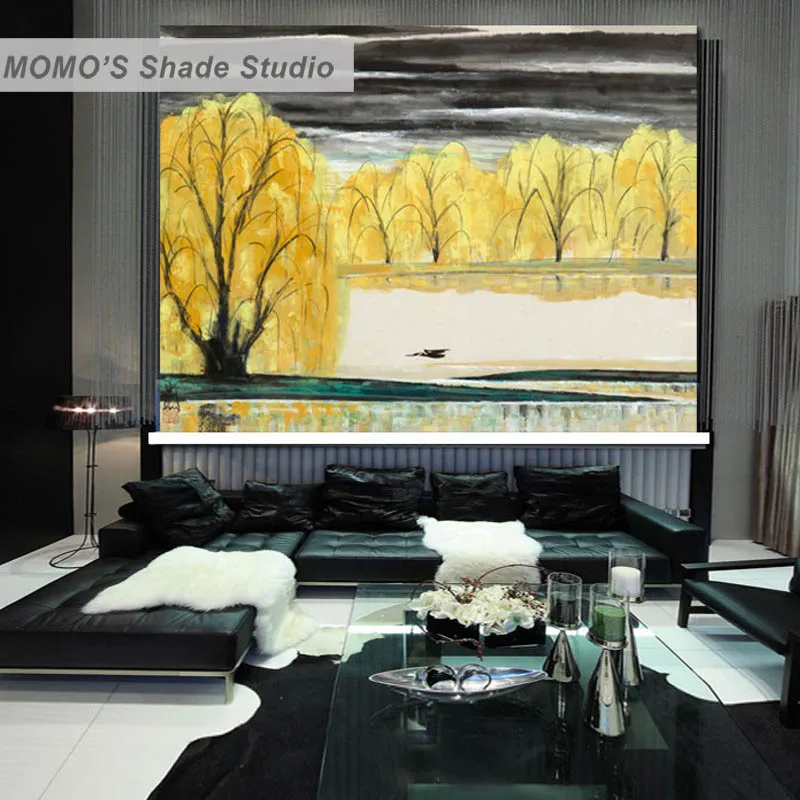 MOMO Roller Blinds Painting Window Shades Blackout Zebra Fabric Shutter Curtains Custom Size Alice 532 | Дом и сад