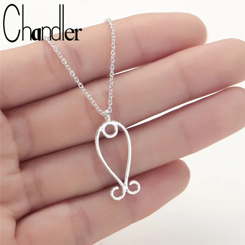 

Chandler Simple Mermaid Pendant Necklaces For Women Line Charm Fish Sea Jewelry Chain Chokers Fashion Accessory
