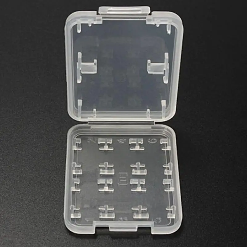 

Practical Double-Layers Plastic Micro TF MSPD Card Storage Box 8 Memory Card Slots Storage Box Protector Holder Hard Case