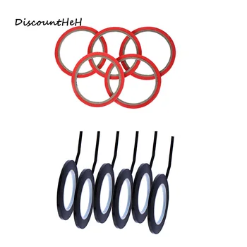 

Useful Red Black Paper Fine Line Masking Tape Good for Finger Nail Polish Painting Decoration Apparel Design Labeled Line