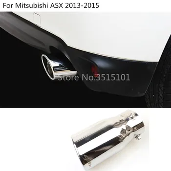 

car cover muffler exterior end pipe dedicate stainless steel exhaust tip tail outlet 1pcs For Mitsubishi ASX 2013 2014 2015