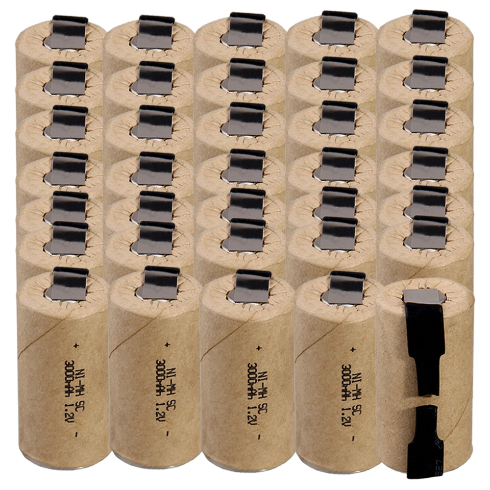  Lowest price 35 piece SC battery 1.2v batteries rechargeable 3000mAh nimh battery for power tools a