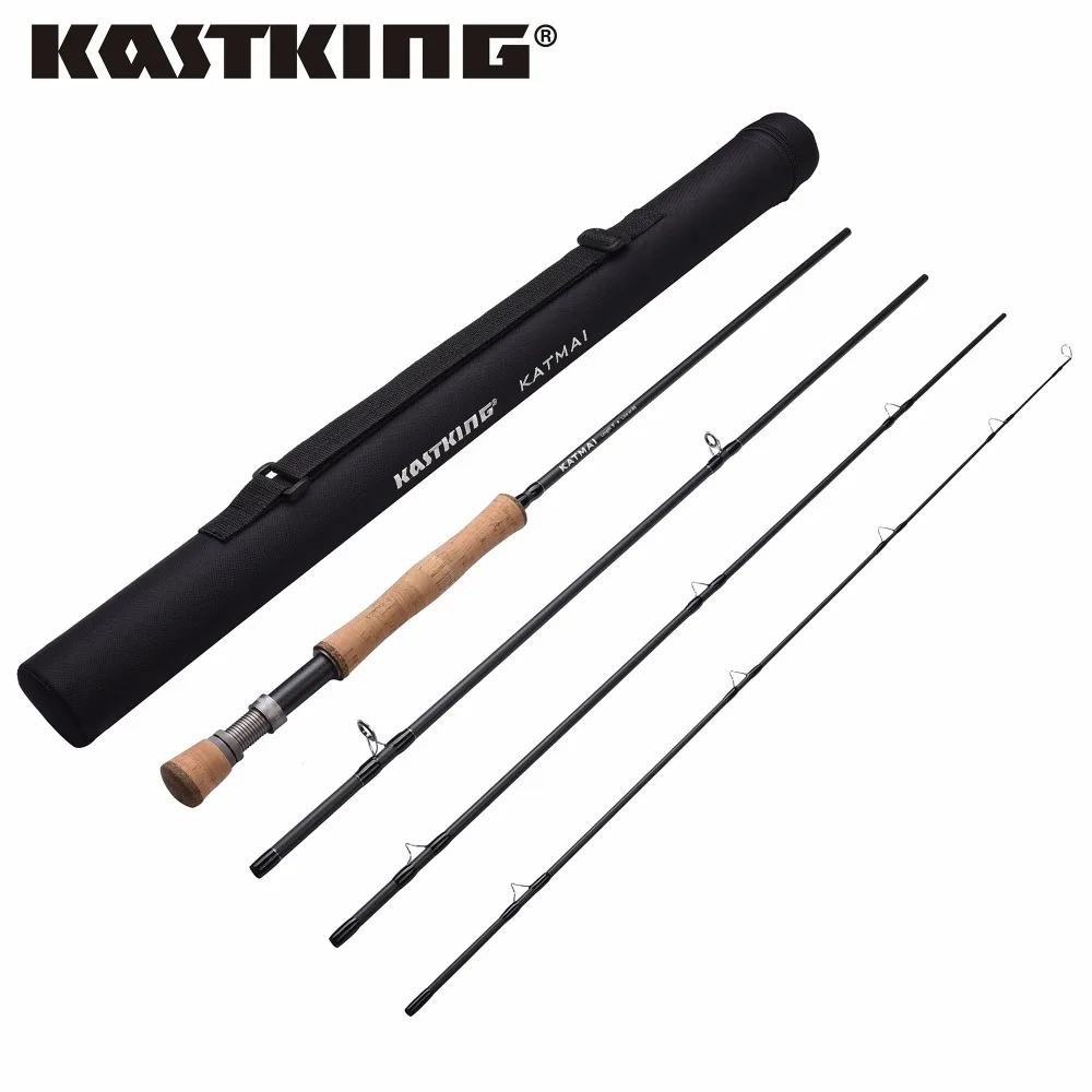 KastKing Katmai Fly Rod Carbon 9FT Fast Action With Cordura Tube Super