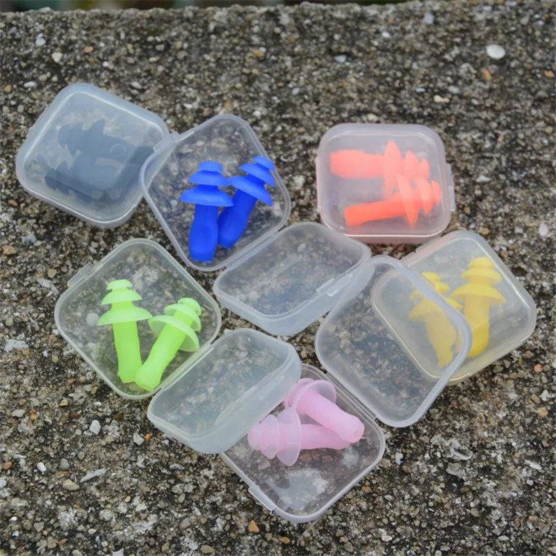 Adult Swim Ear Plug Soft Silicone Mushroom shape Swimming Ear Plugs Water Swim Sports Adult Ear Plugs