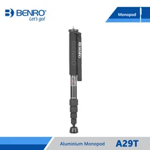 BENRO A29T монопод Профессиональный алюминий Моноподы для фотоаппаратов для Камера без 3-захват ногами база 5 совместное Максимальная нагрузка 10 кг DHL