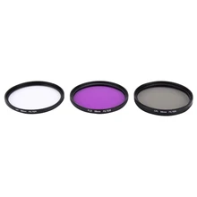 58mm Xiaomi Xiaoyi Yi Sport Action Camera CPL Filter Lens 58mm For Canon NIKON Sony Olympus Camera UV Filters FLD Purple Lens