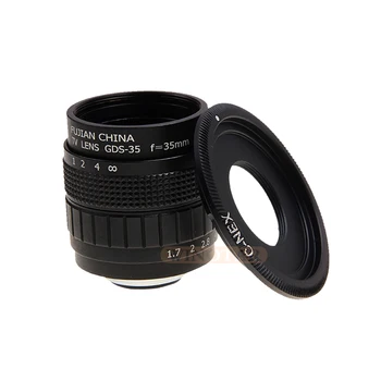 

Fujian 35mm F1.7 CCTV TV lens + C Mount Ring for Sony E : NEX-3 NEX-F3 NEX-5/5N/5R NEX-5T NEX-6 NEX-7 A6000 A6300 A6500 A7000
