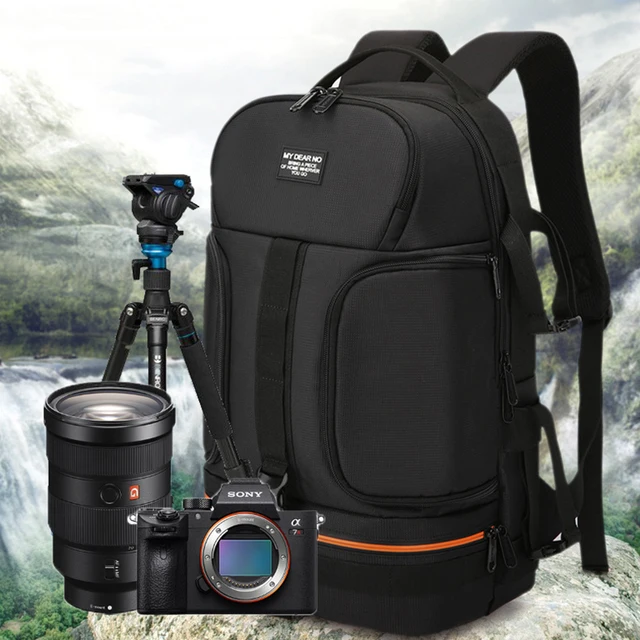 $US $30.53 Camera Bag Outdoor Travel SLR Photo Backpack Waterproof Oxford Cloth Cameras Shoulder Bag for Canon