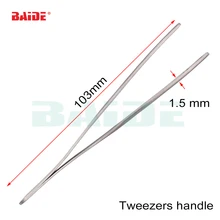 Анти-статический Керамика антистатические щипцы-пинцет Нержавеющая сталь ручка Керамика термостойкие Пинцет ручка 500 шт./лот
