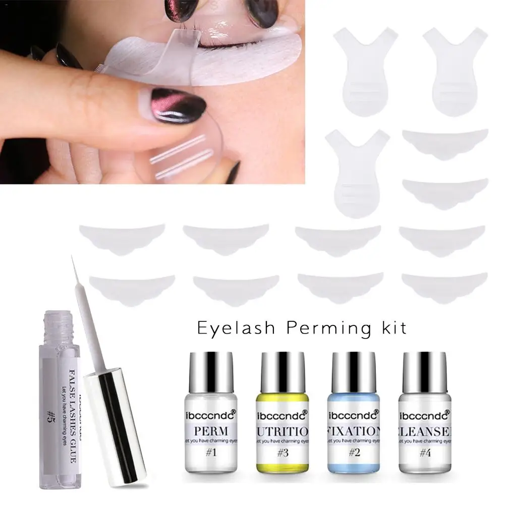 Funmix Mini Eyelash Perming Kit Professional Eyelash Cilia Extension Perm With Rods Glue Y-shape Brush Makeup Tools Funmix Mini Eyelash Perming Kit Professional Eyelash Cilia Extension Perm With Rods Glue Y-shape Brush Makeup Tools