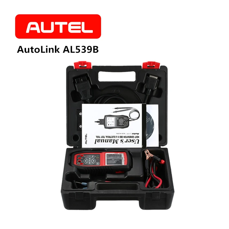 AUTEL AutoLink AL539B OBD2 Fault Code Reader Diagnostic Tool Scanner Auto 12V Electrical Test Battery Multimetro Universal AUTEL AutoLink AL539B OBD2 Fault Code Reader Diagnostic Tool Scanner Auto 12V Electrical Test Battery Multimetro Universal