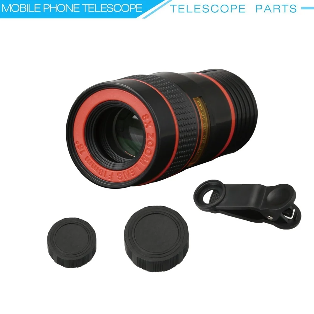 Tongdaytech Универсальный 8-кратный оптический зум портативный мобильный телефон телескоп объектив камеры и зажим для смартфона