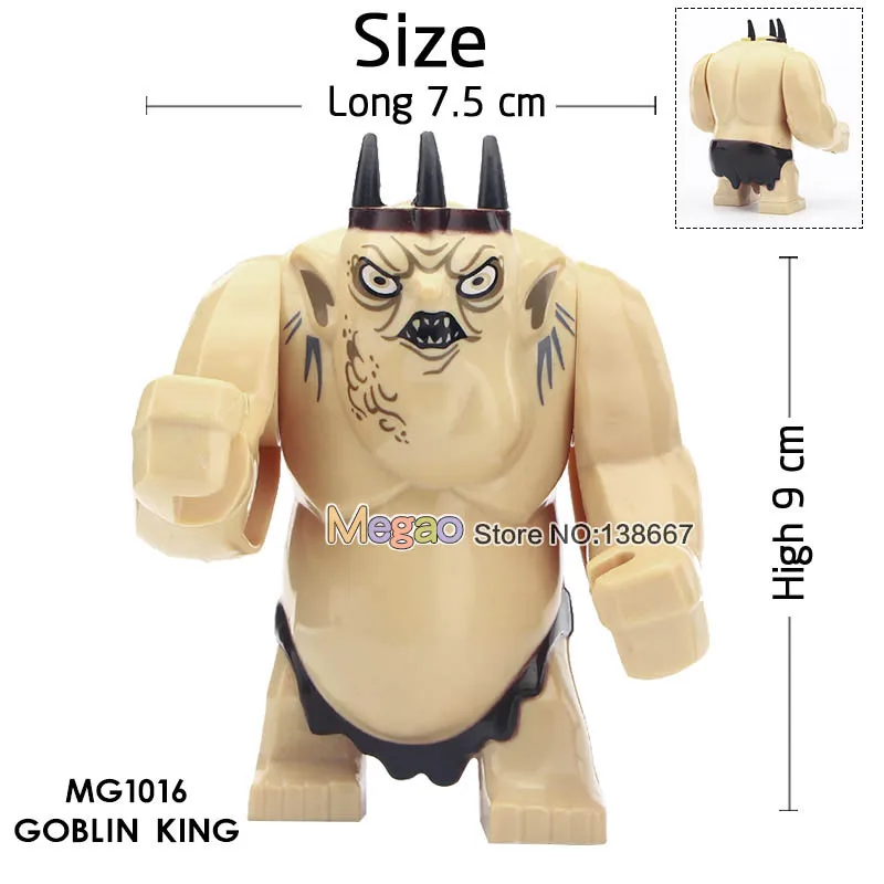 

Single Sale Lord of the Rings Goblin King Cave Troll Big Size Building Blocks Model Bricks Educational Toy Children