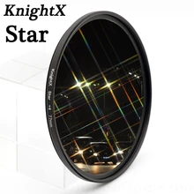 KnightX 52 58 67 мм Звездные светофильтры на Point Line для Nikon D3200 D3100 D5100 D5000 D60 D40X фирменнй переходник для объектива Canon 18-55 мм lDSLR камера d3300 49 55 72 77 62