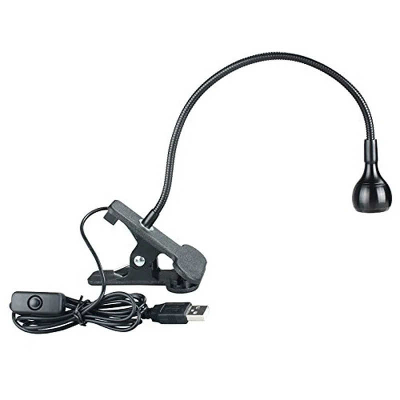 Светодиодный USB настольная лампа для чтения с зажимом на кровати рядом кабинетом