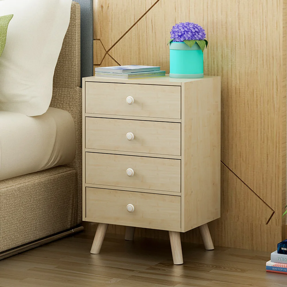 

Simple muti_function bedroom ark Nordic solid wood leg nightstand drawer bedside cabinet store content ark receive LM01041501