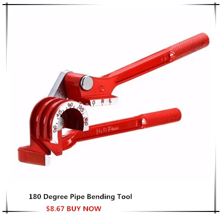 180 градусов трубогибочный инструмент Сверхмощный трубогибочный трубогиб из алюминиевого сплава трубогибочный тормоз топливной линии изогнутые плоскогубцы инструменты для обработки