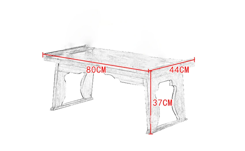 041 цельный деревянный складной Gongfu Чайный Столик бытовой квадратный кофейный столик татами стиль балкон плавающее окно складной чайный