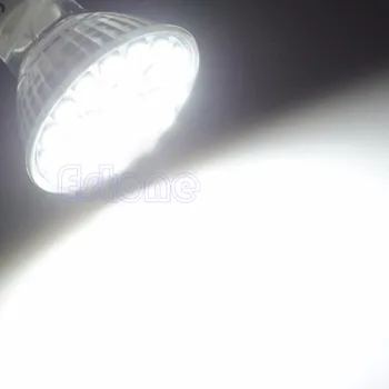 

1PC GU10 60 LED 3528 SMD 5W 220V Pure White 6500K /Warm White 3500K High Power Spot Light Lamp Bulb