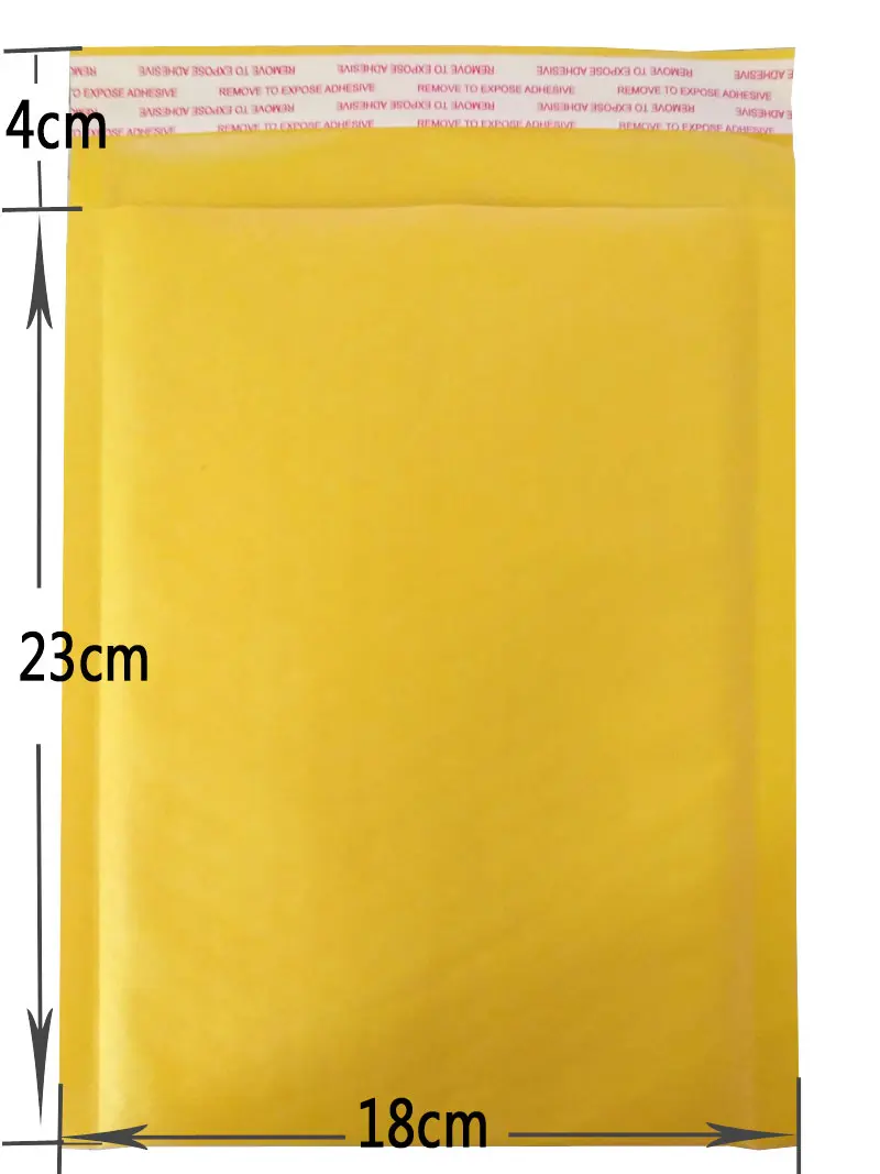 DELVTCH 10 шт рассылки сумки окна конверты мешок влагостойкий высокого качества, самодельная Бумага печать желтый стационарных бумажные конверты