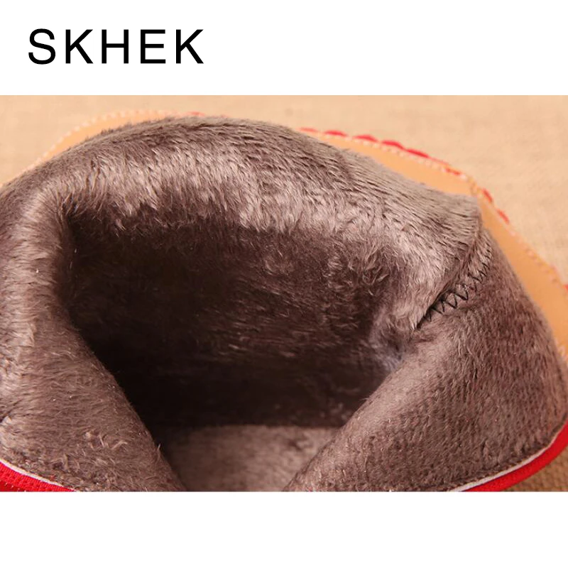 Зимние ботинки SKHEK для девочек новые модные удобные толстые теплые детские детей